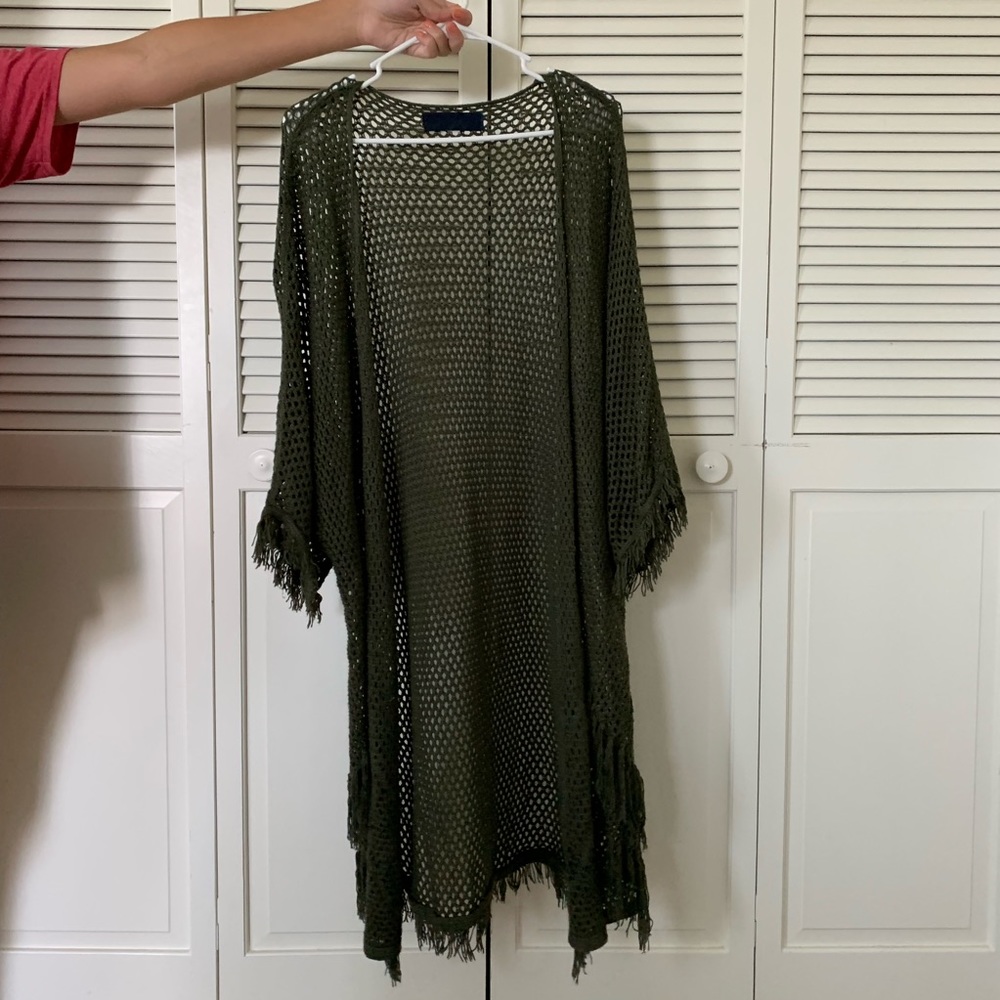 Green Knitted Cardigan